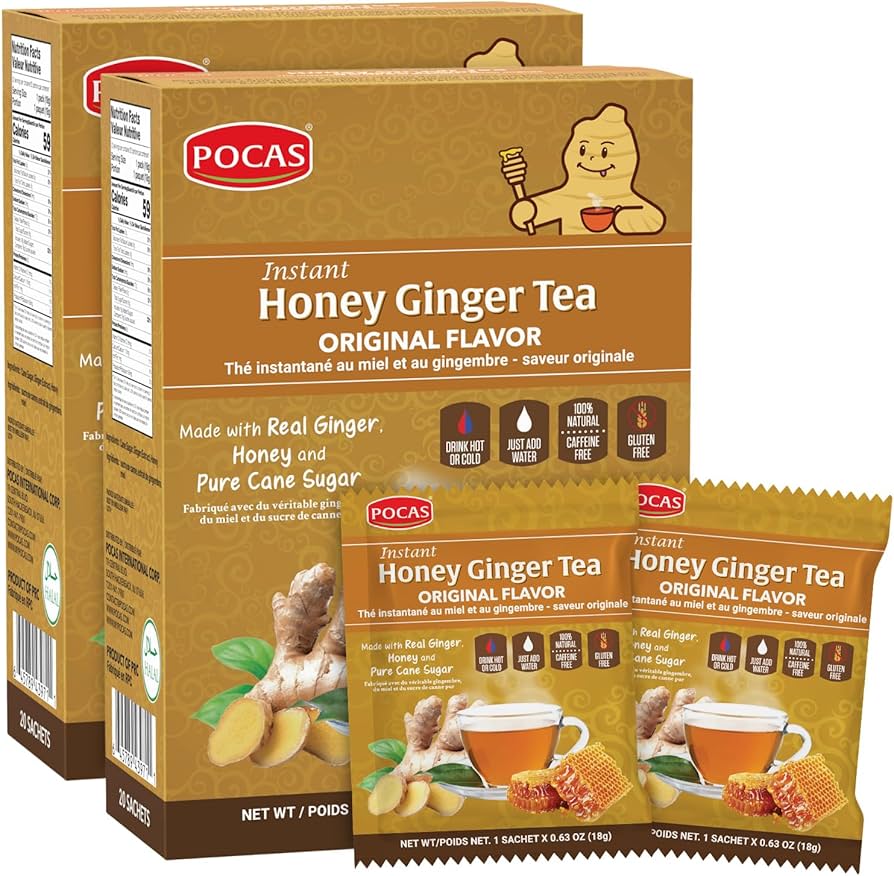 Pocas- instant honey ginger tea